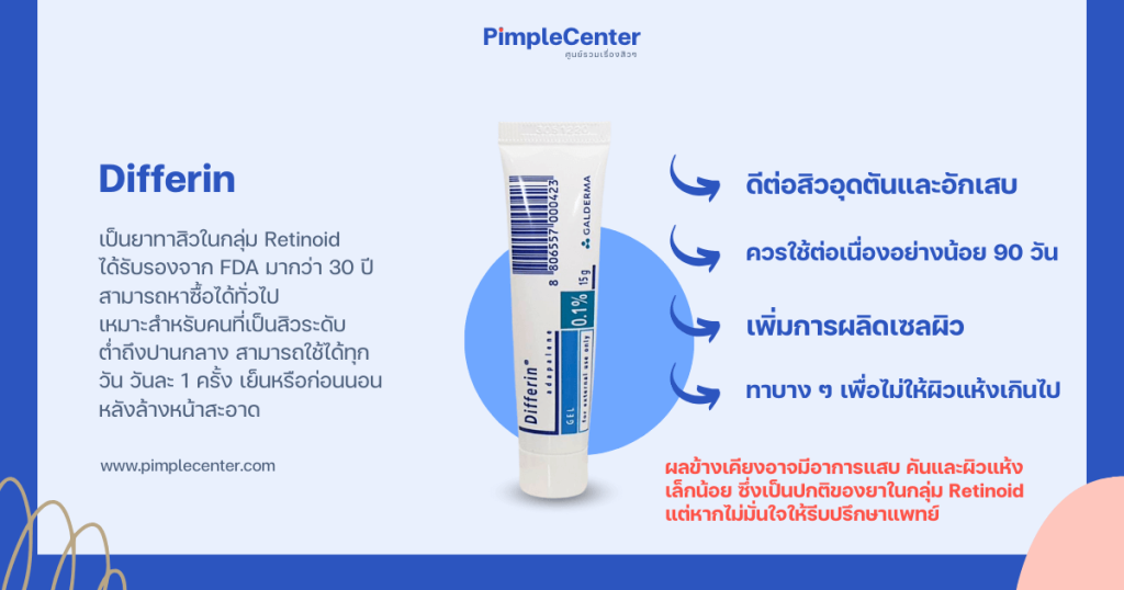 differin ใช้ยังไง วิธีใช้ยาทาสิวดิฟฟารีน